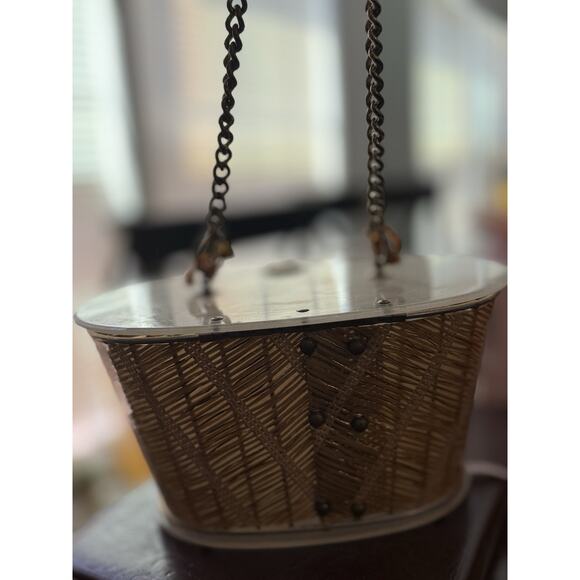 Vintage 1950s Saks Dorset Rex Lucite Purse Coquette Statement Rare - Picture 4 of 9